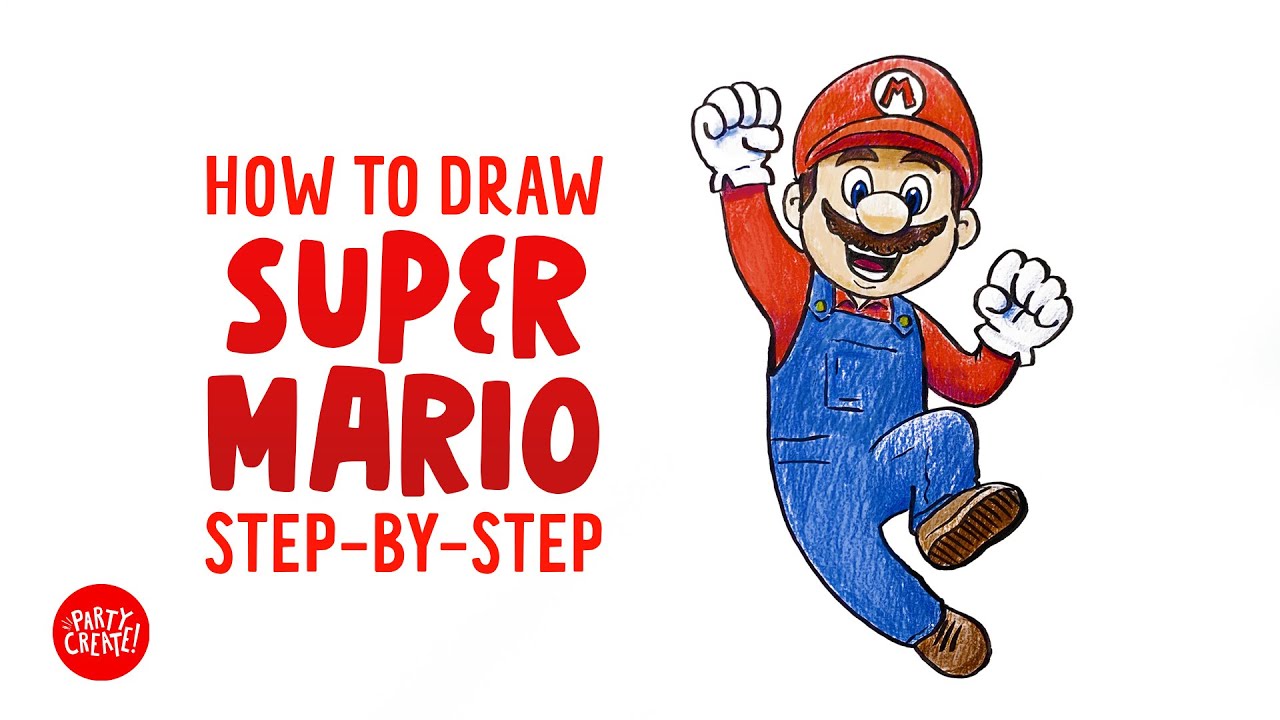 How to draw mario step