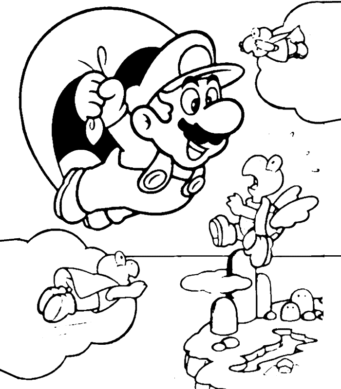 Mario coloring pages