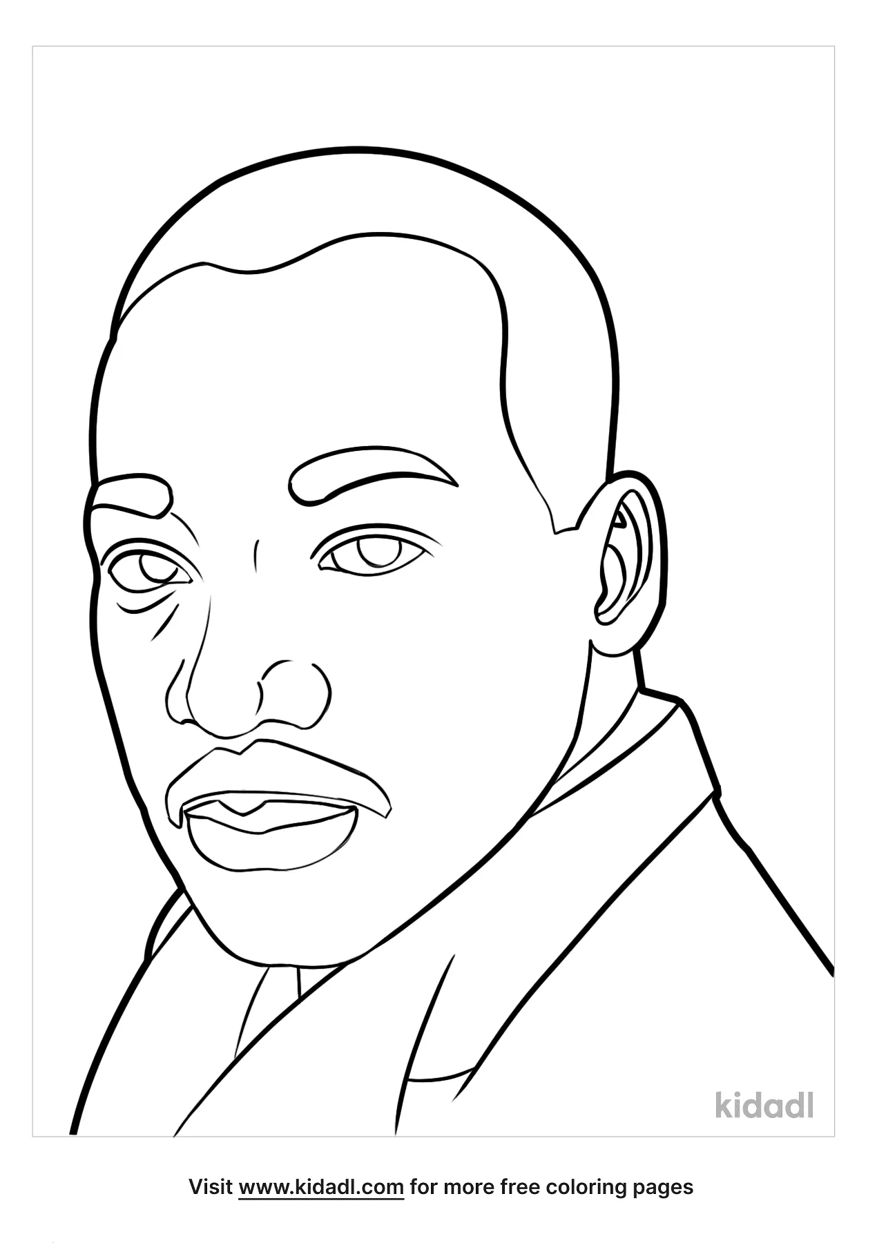 Free martin luther king coloring page coloring page printables