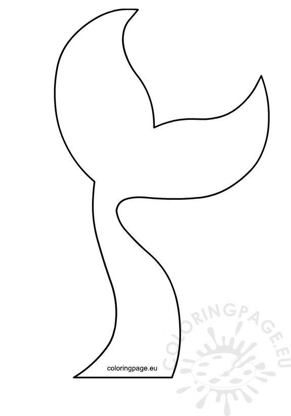 Mermaid tail template printable unicorn coloring pages mermaid tail mermaid tail drawing