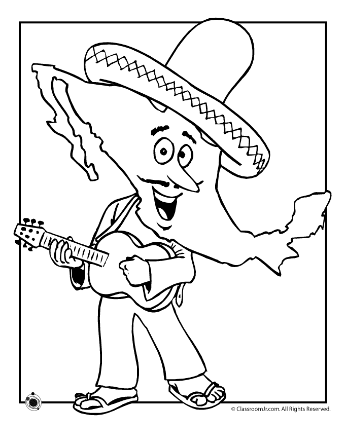 Mexican independence day coloring pages