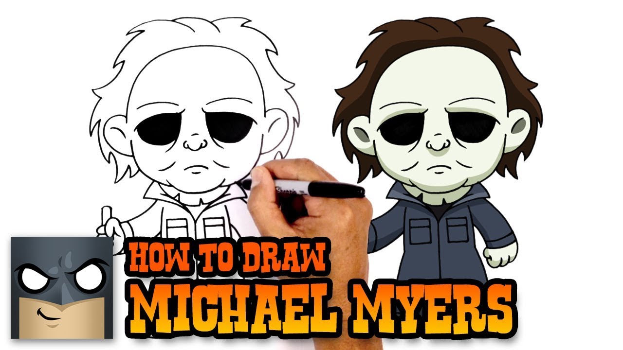 How to draw michael myers halloween