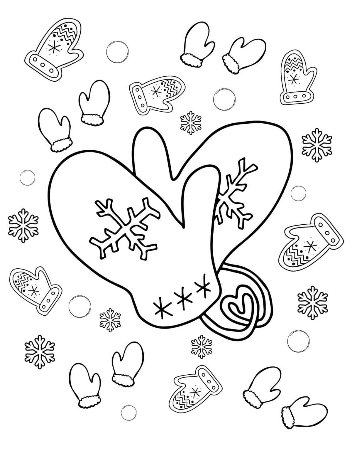 Free printable winter coloring pages that kids of all ages will enjoy