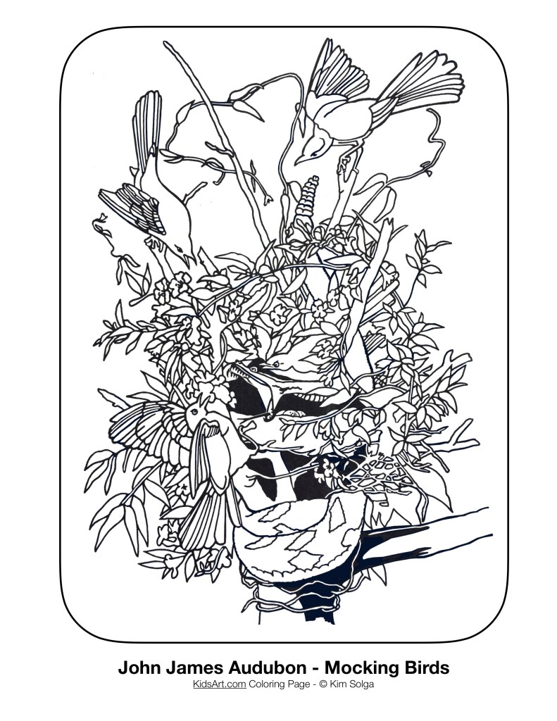 Audubon coloring page â