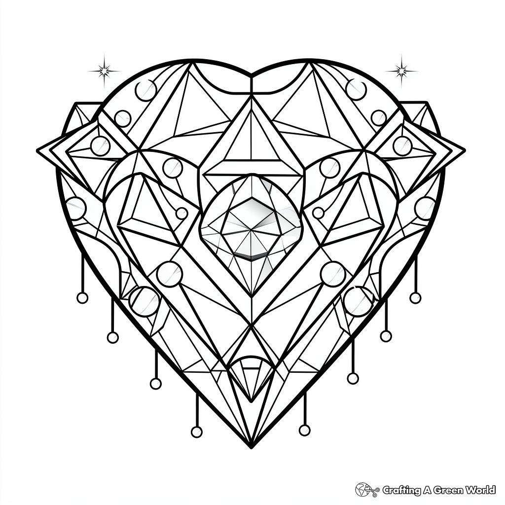 Diamond coloring pages