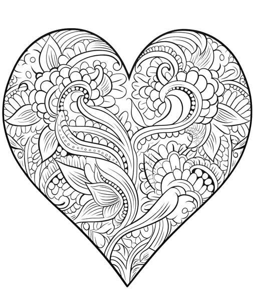 Free printable abstract coloring pages list