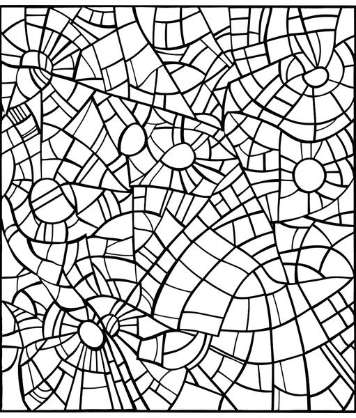 Free printable abstract coloring pages list