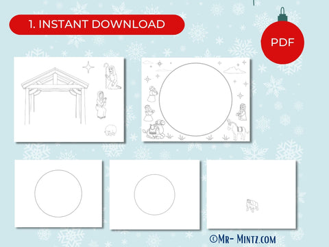 Printable nativity scene â mr mintz crafts