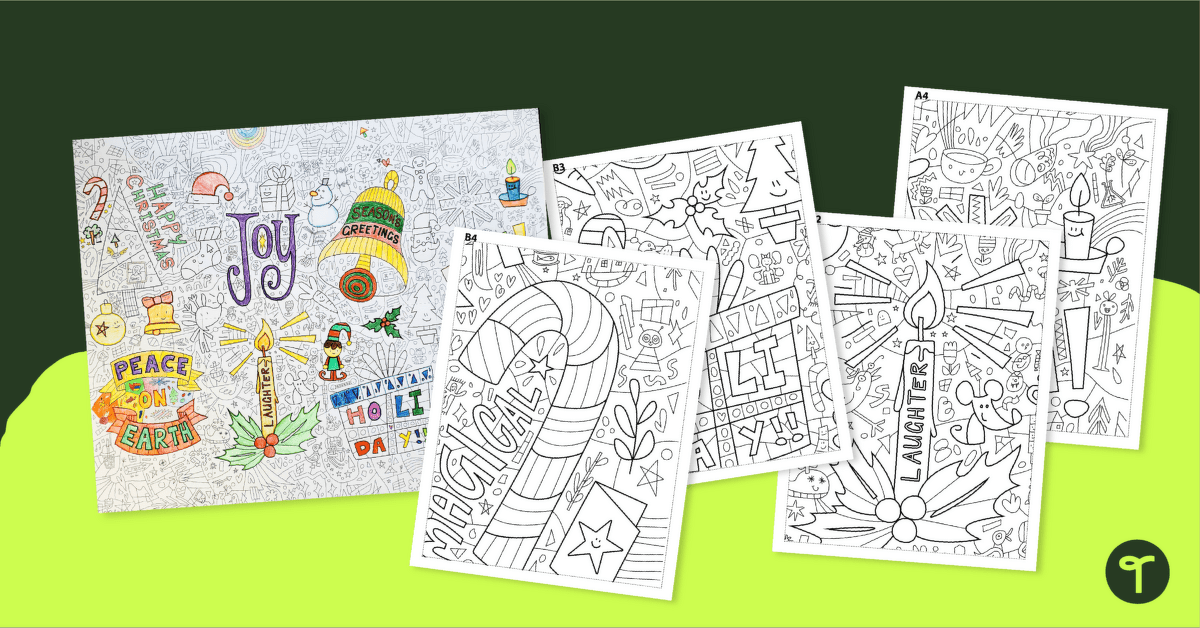 Giant coloring sheet