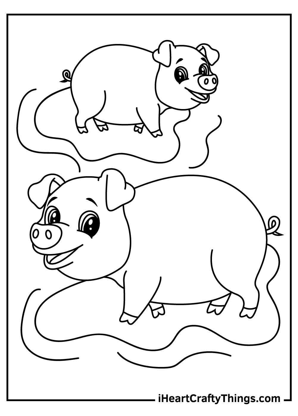 Simple animal coloring pages free printables