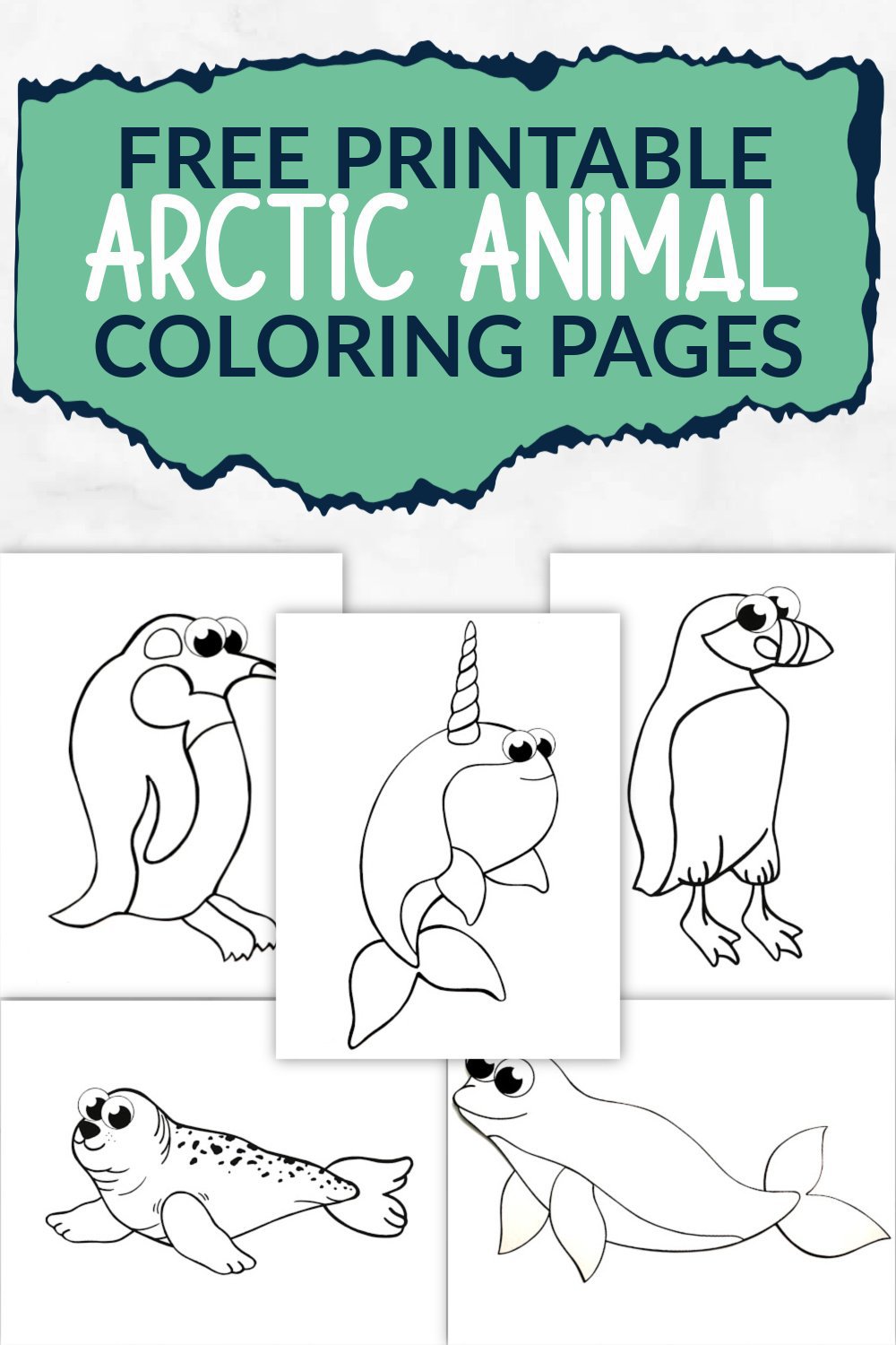 Printable arctic animal templates â simple mom project