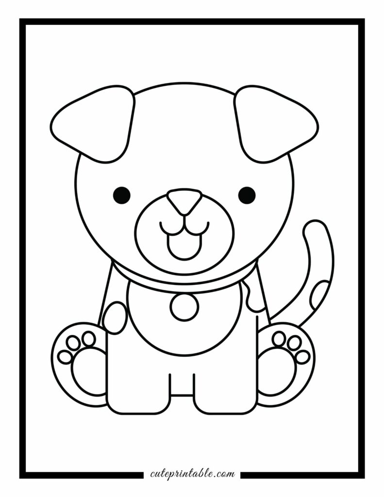 Woodland animal coloring pages for kids cute printable