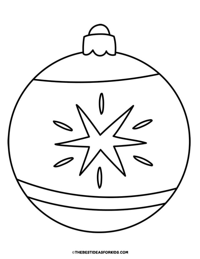 Ornament coloring pages free printables