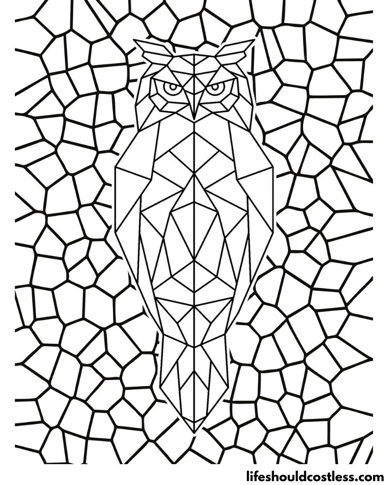 Owl coloring pages free printable pdf templates