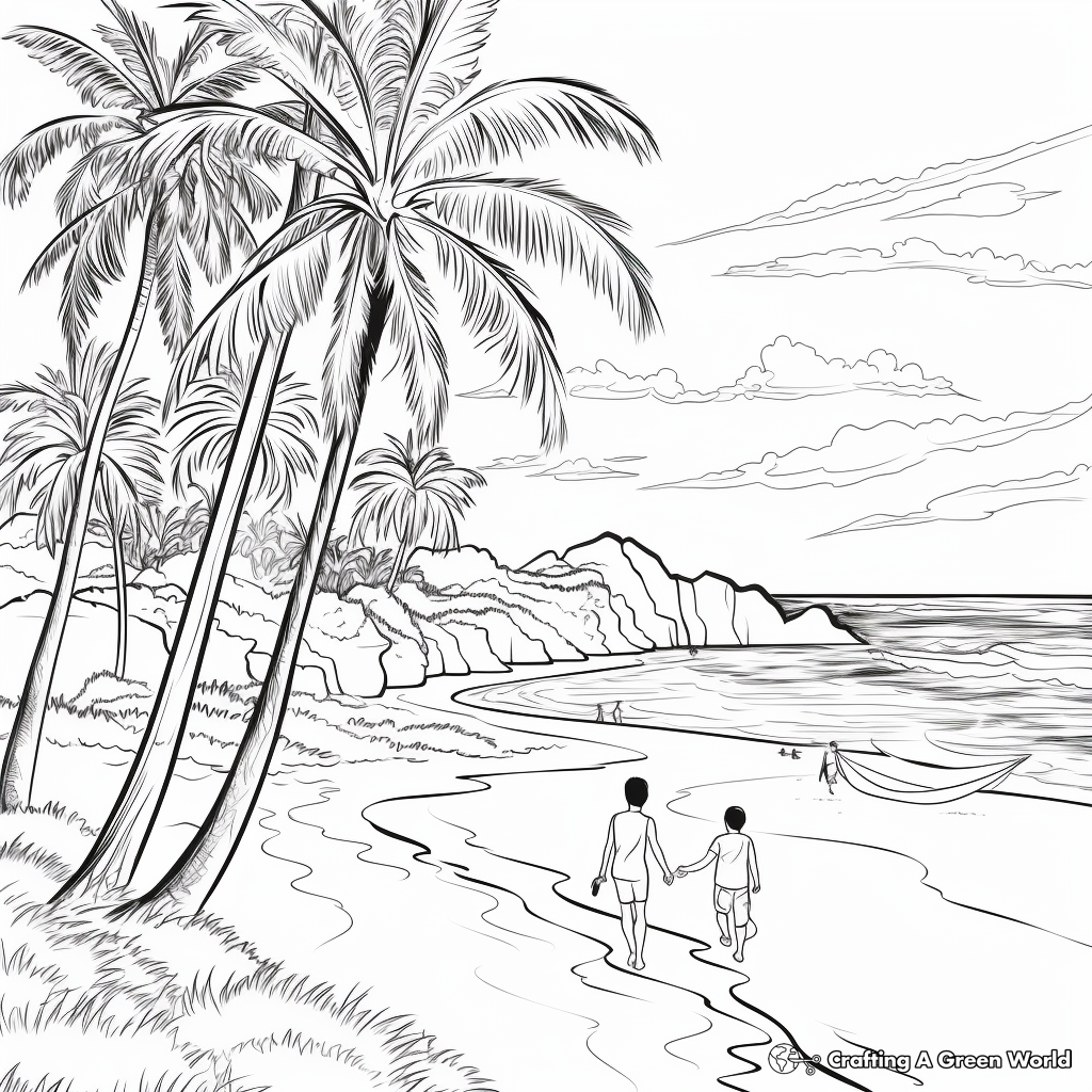 Hawaiian coloring pages