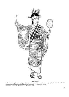 Japon on colouring pages japanese kimono and coloring colouring pages coloring books color