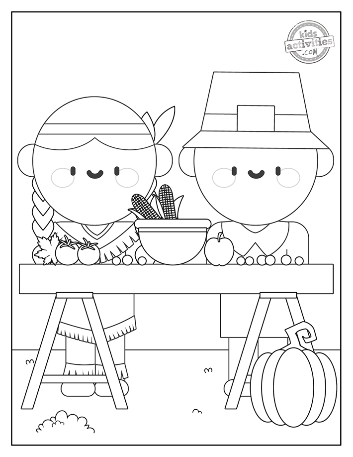 Free printable thanksgiving coloring pages kids activities blog