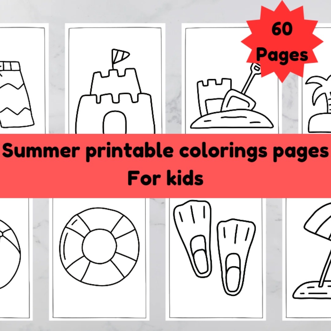 Summer printable coloring pages for kids toddlers preschoolers coloring book coloring page presch made by teachers