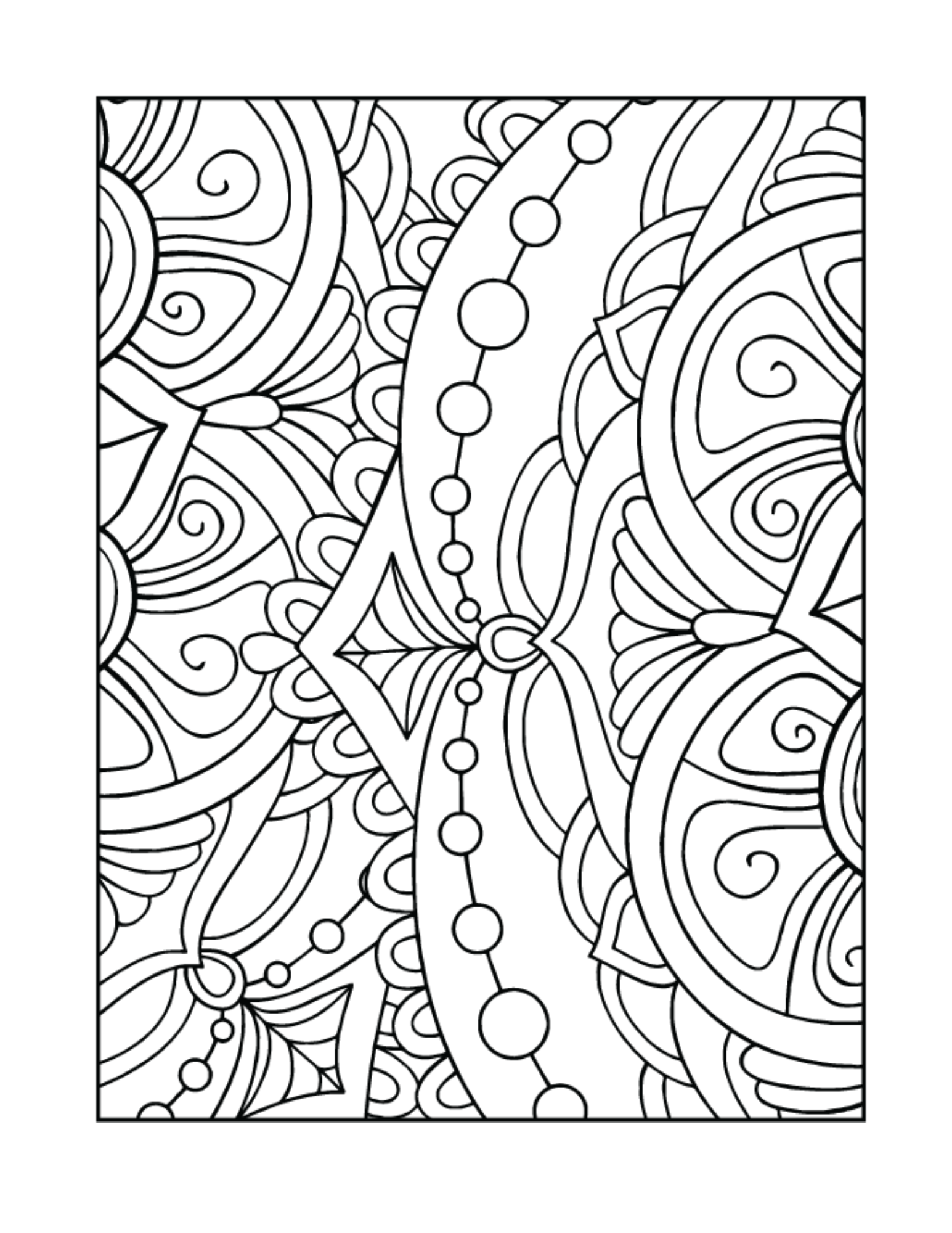 Relaxing mandala coloring book stress relieving