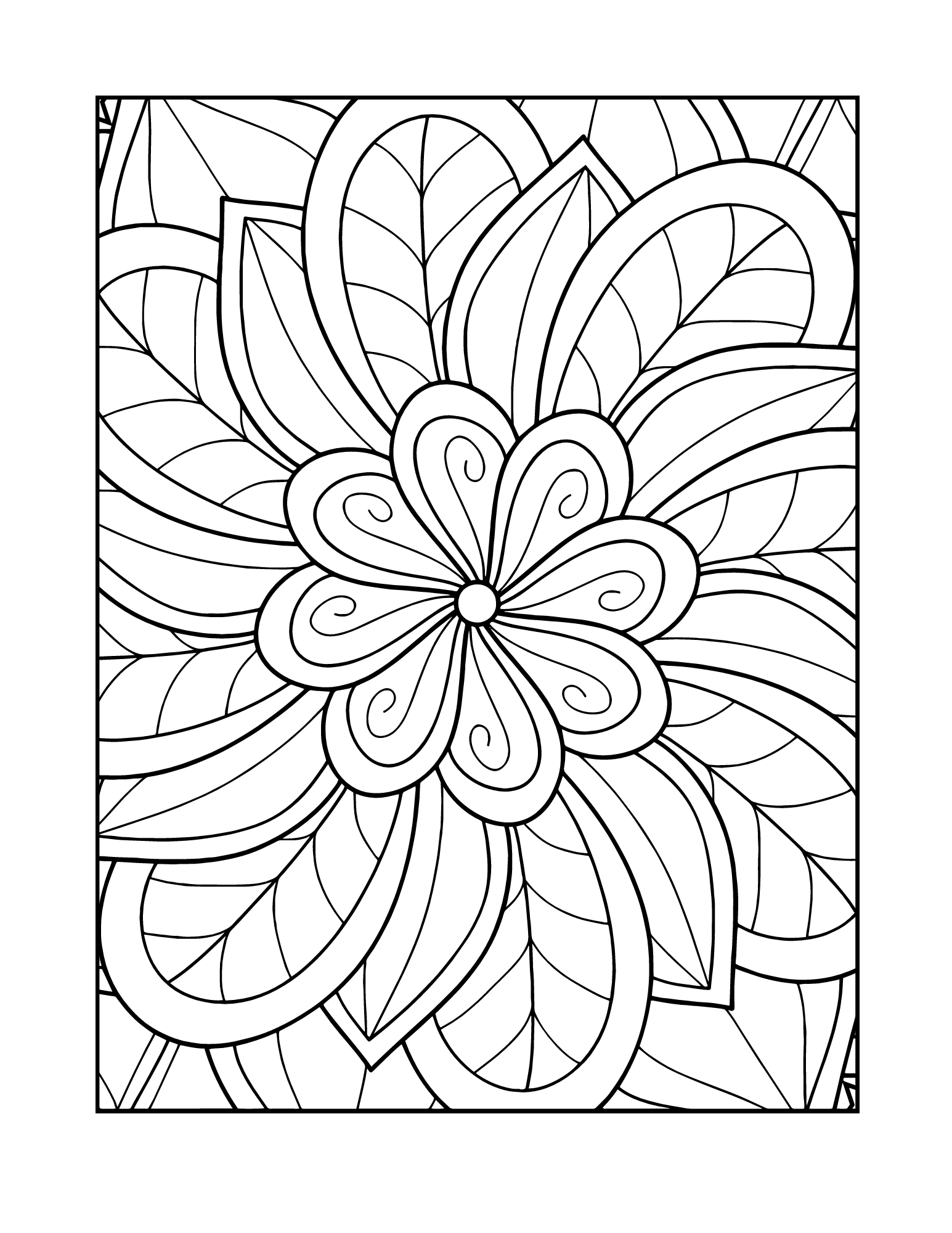 Relaxing mandala coloring book stress relieving