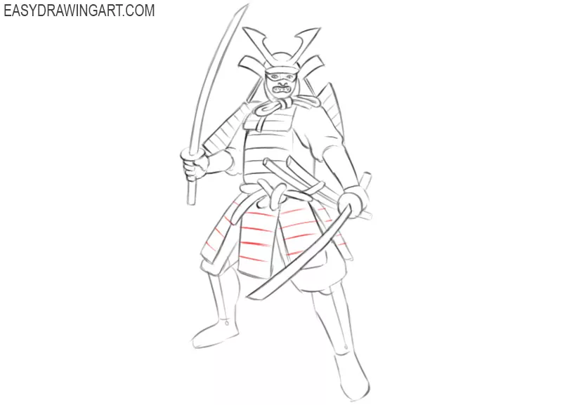 How to draw a samurai