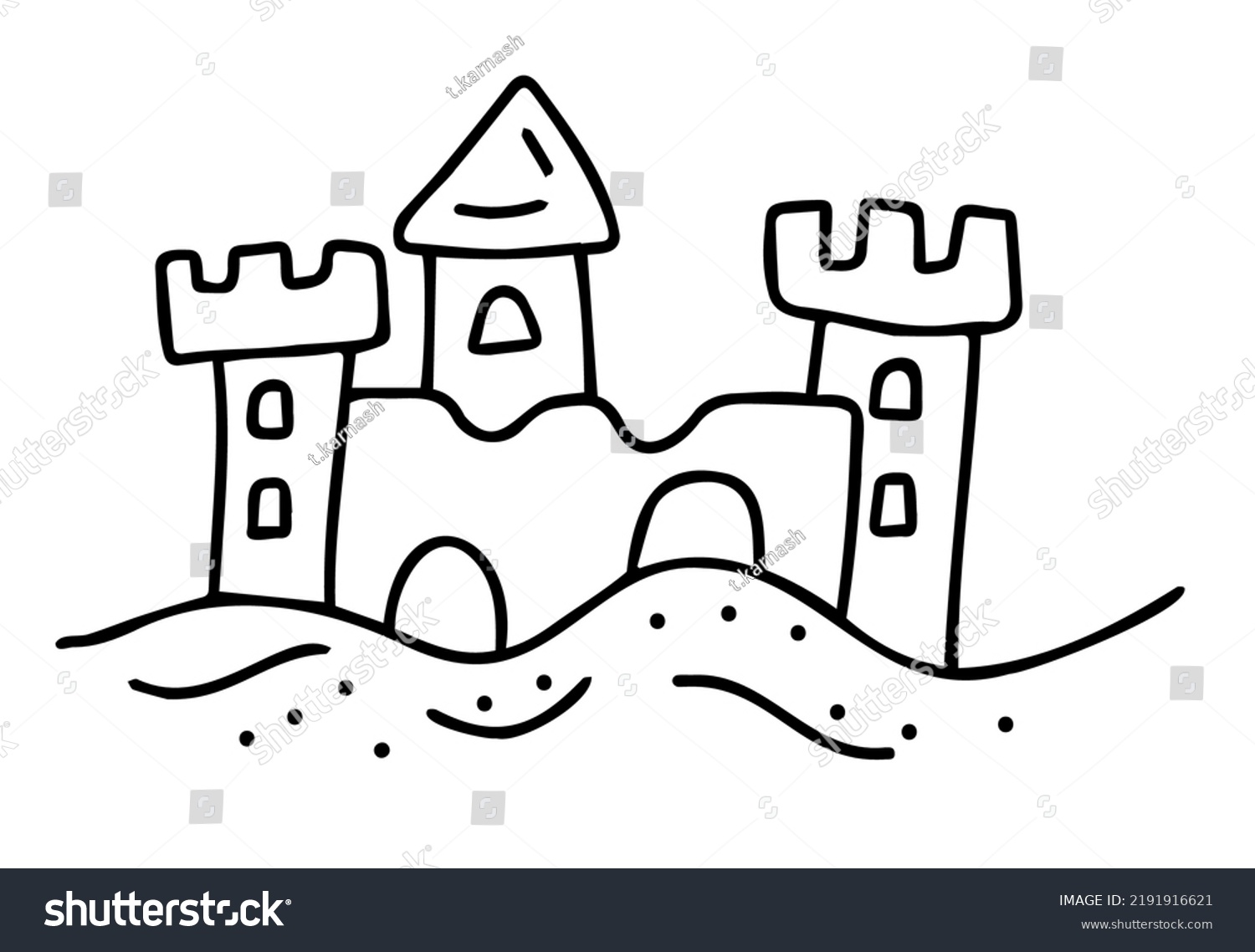 Sand castle draw images stock photos d objects vectors