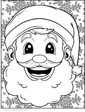 Santa coloring pages