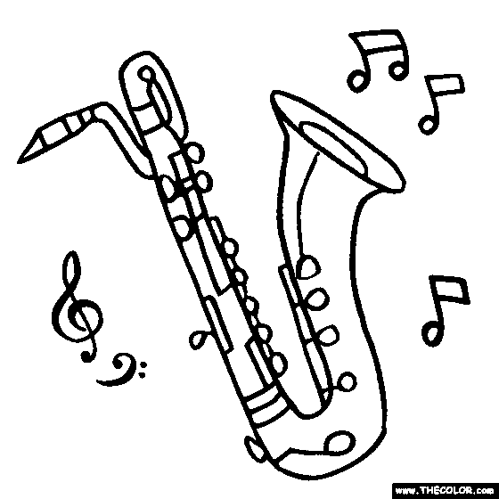 Usical instruents coloring pages