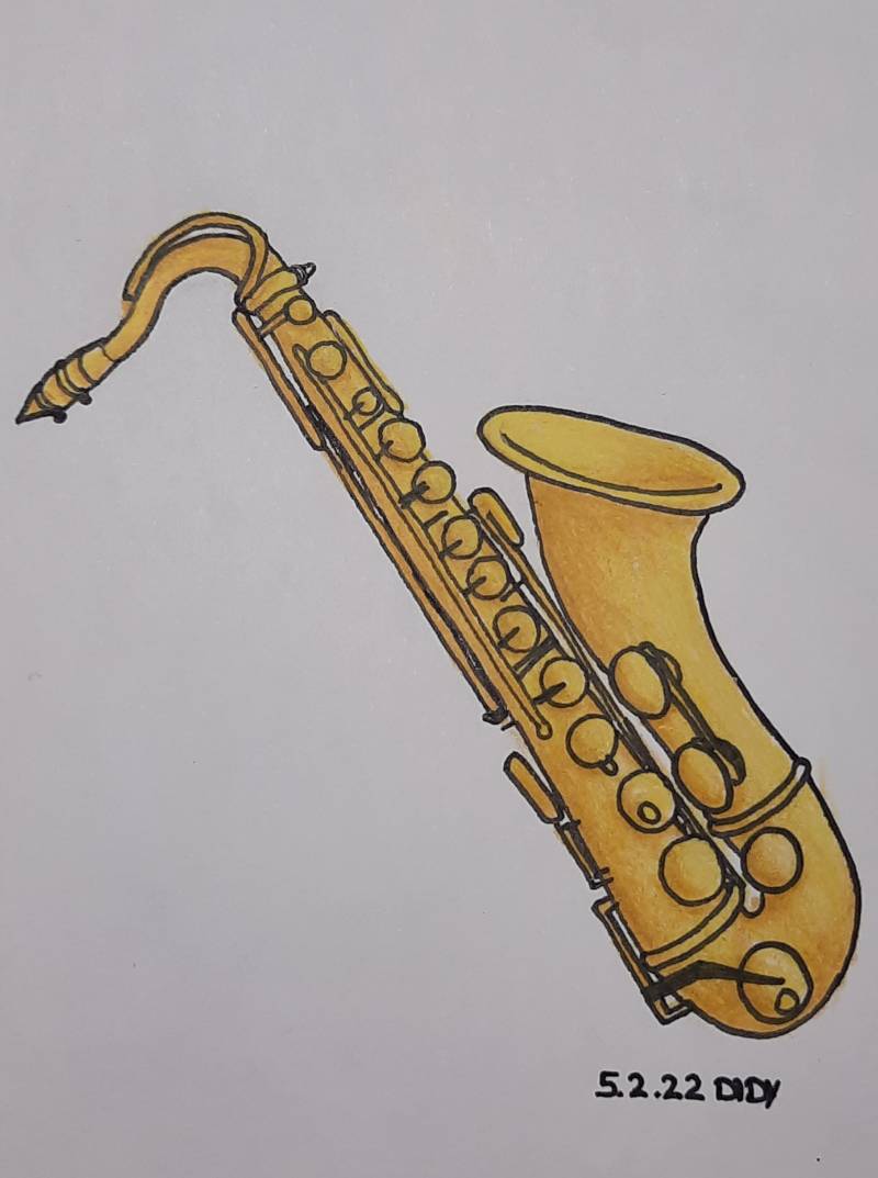 Saxophone drawings