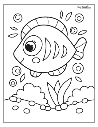 Fish coloring pages