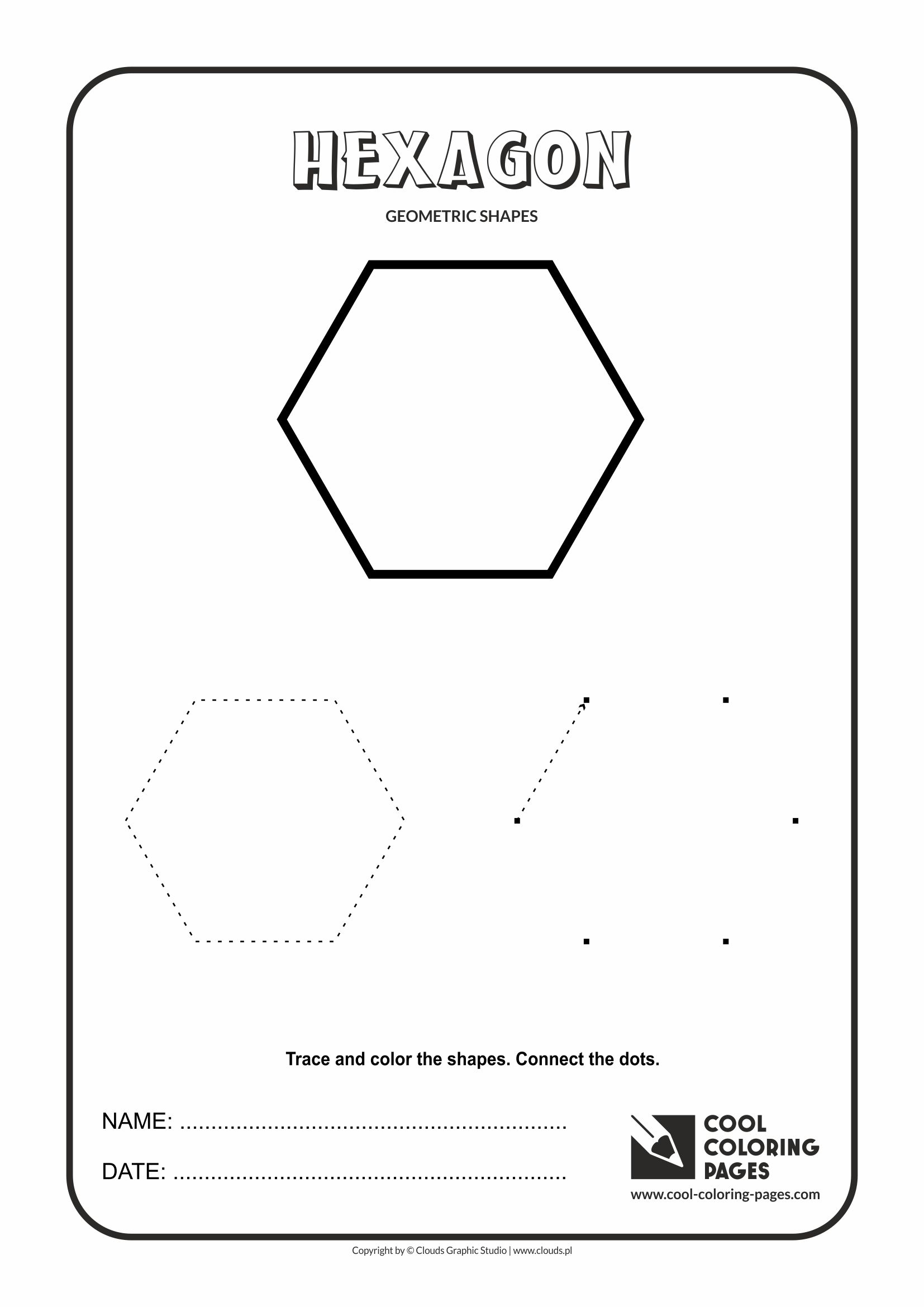 Cool coloring pages geometric shapes