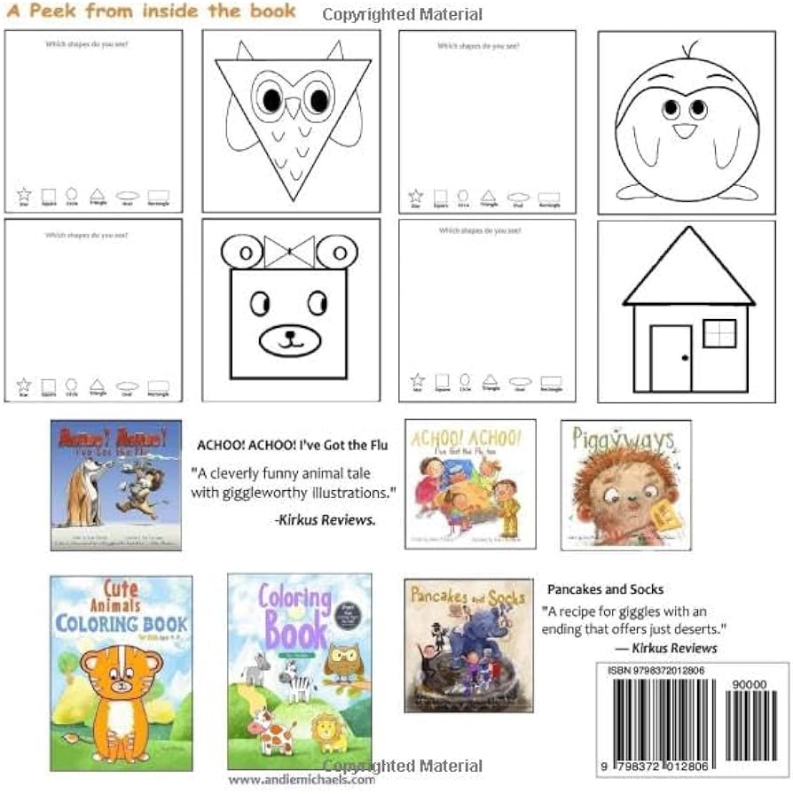 Simple shapes loring book for toddlers and preschool kids loring books for kids michaels andie publishing mulberry street books