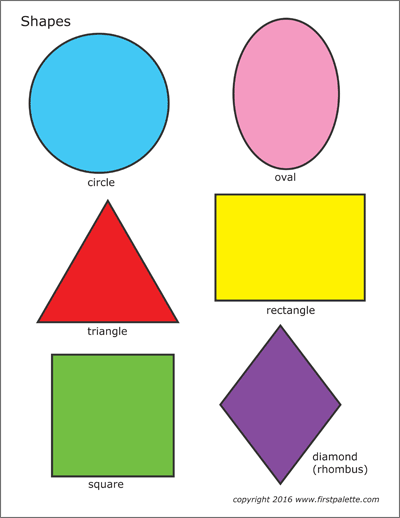 Basic shapes free printable templates coloring pages