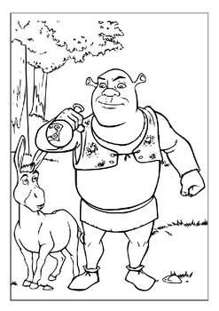 Shrek coloring pages collection bringing friendship and adventure home