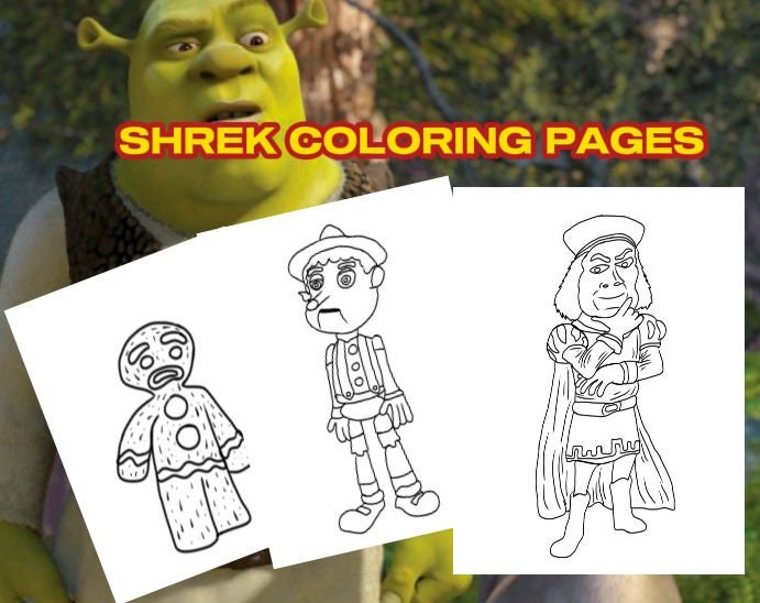 Shrek coloring page