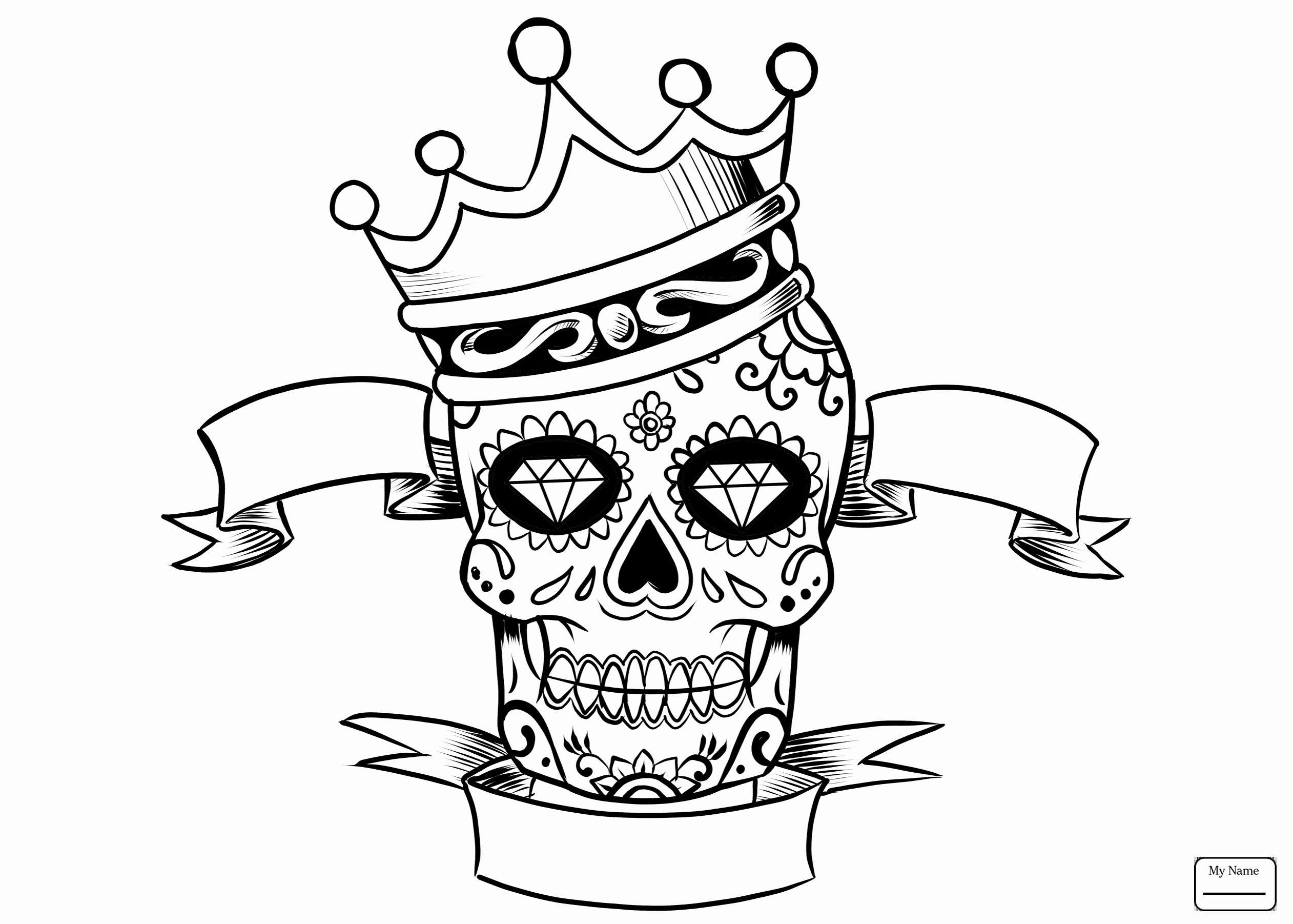 Skull coloring pages for adults