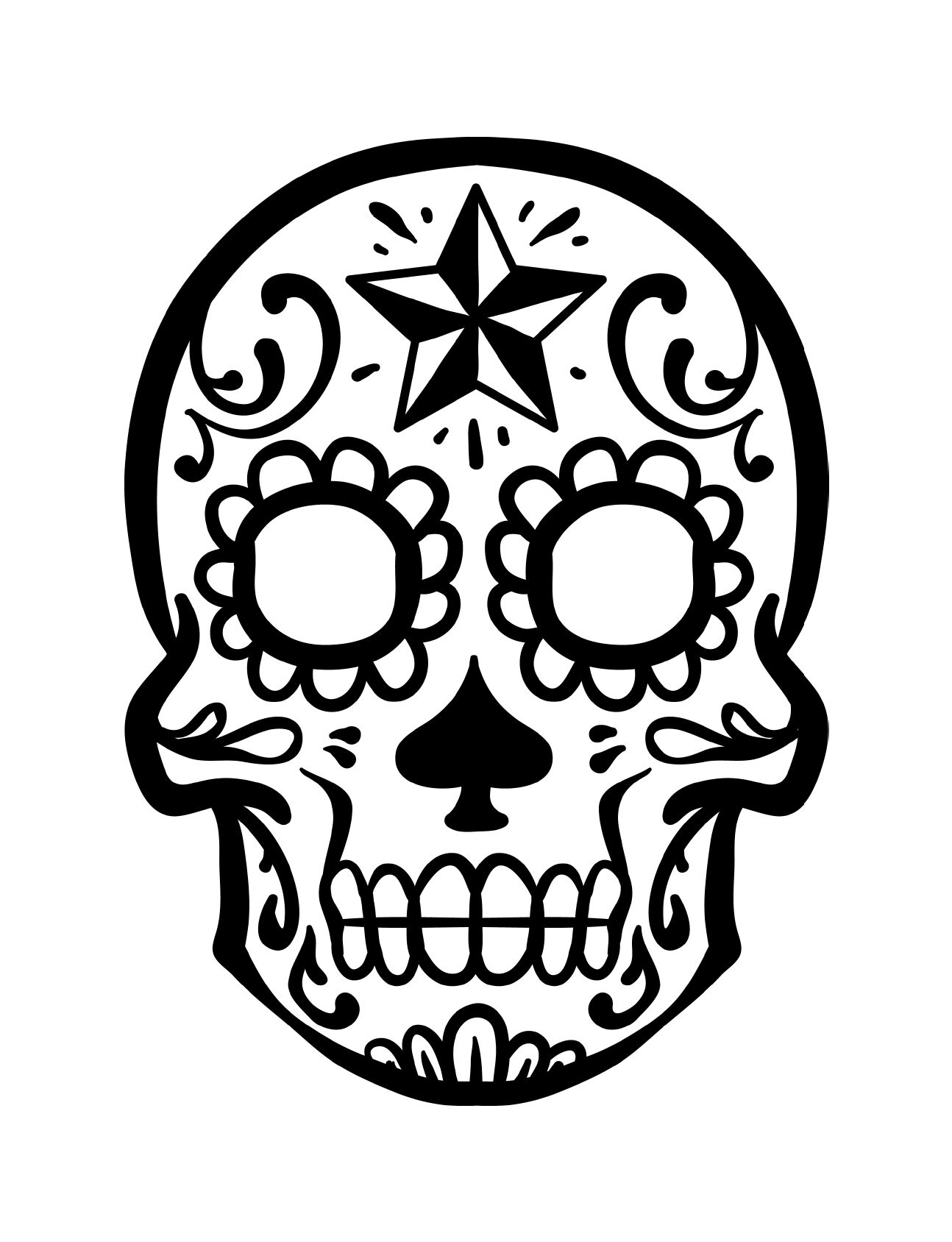 Sugar skull skull coloring pages instant digital download adult coloring sheets printable coloring book coloring for adults