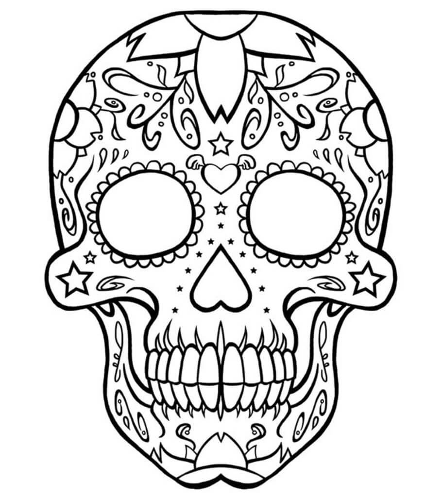 Skull coloring pages