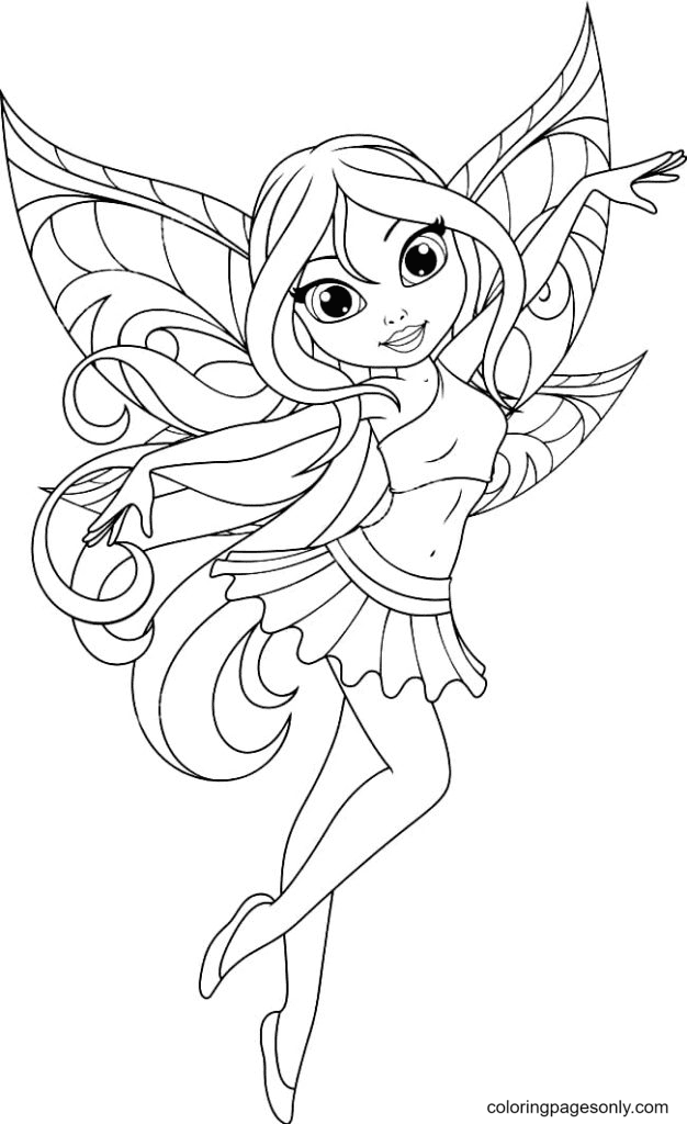 Fairy coloring pages printable for free download