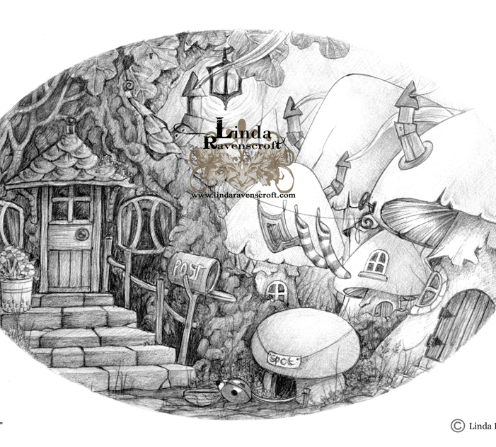 Fairy houses colouring pages â the mystic garden glastonbury