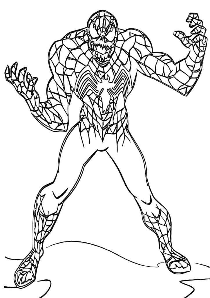 Venom coloring pages printable