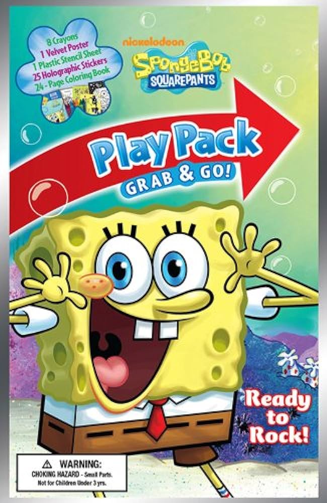 Bendon publishing spongebob squarepants grab and go play pack toys games