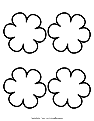 Simple flower pattern coloring page â free printable pdf from