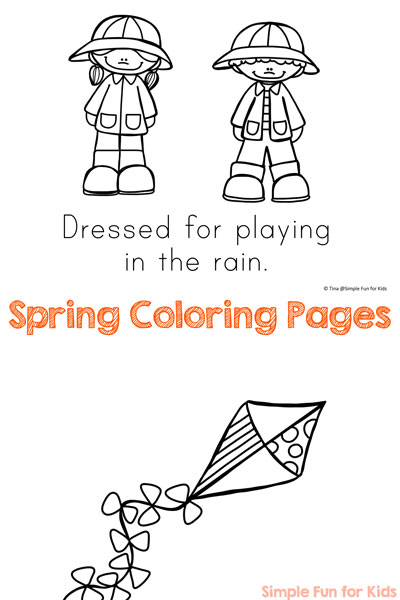 Spring coloring pages