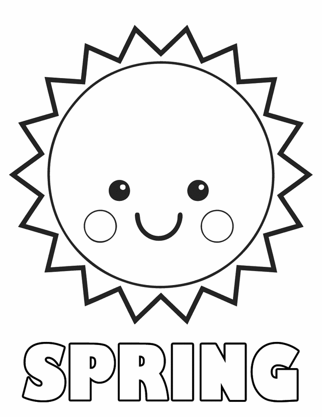 Spring coloring pages