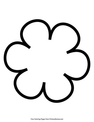 Simple flower pattern coloring page â free printable pdf from