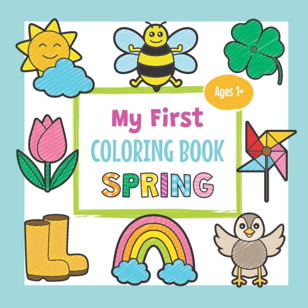 My first coloring book spring