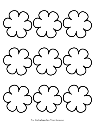 Simple flower pattern coloring page â free printable pdf from