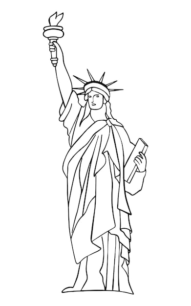 Statue of liberty coloring page images