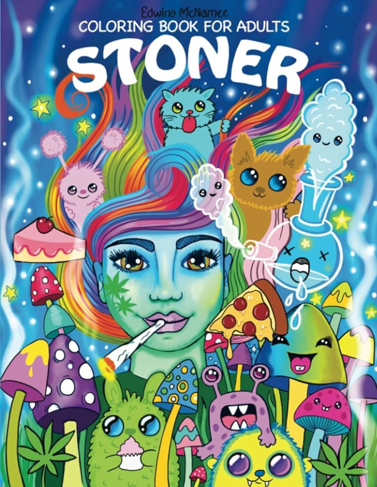 Stoner coloring book for adults the stoners psychedelic coloring book mc namee edwina books